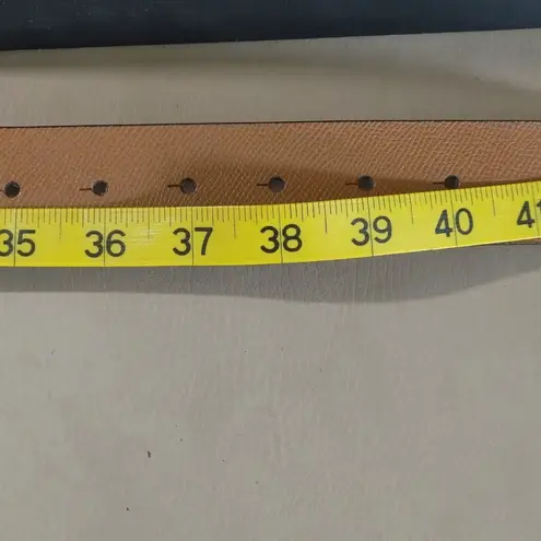 Michael Kors Women's Reversible Gold MK Logo Belt Size 42