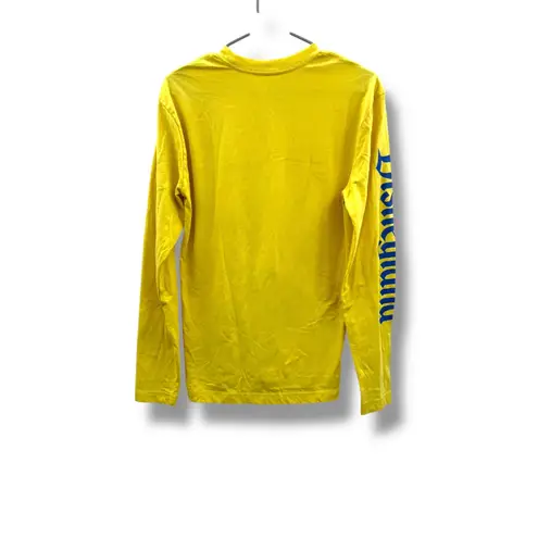Disneyland Long Sleeve Shirt Unisex Size Small Yellow Blue Logo Graphic Parks