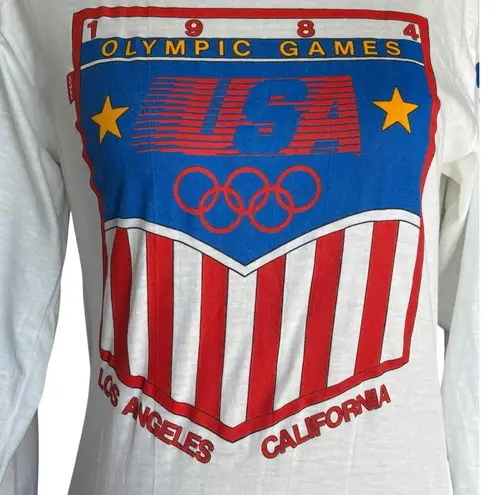 Deadstock 1984 Levi’s USA Olympics Tee Small Los Angeles Red White Blue Striped