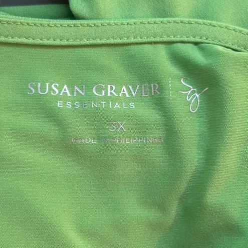 Susan Graver Womens Shirt Size 3X Liquid Knit Essentials Relaxed Basic Oversized