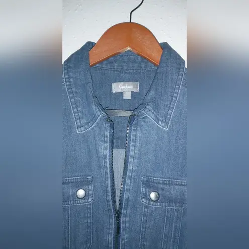 Neiman Marcus 4 Cargo Steel Riveted Denim Shirt Dress NWT