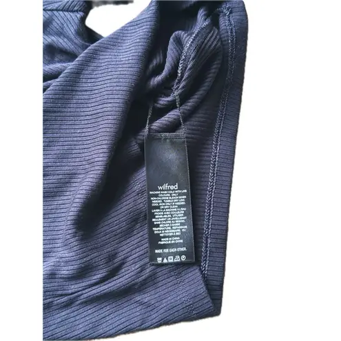 Wilfred Ribbed Turtleneck Long Sleeve Black XS