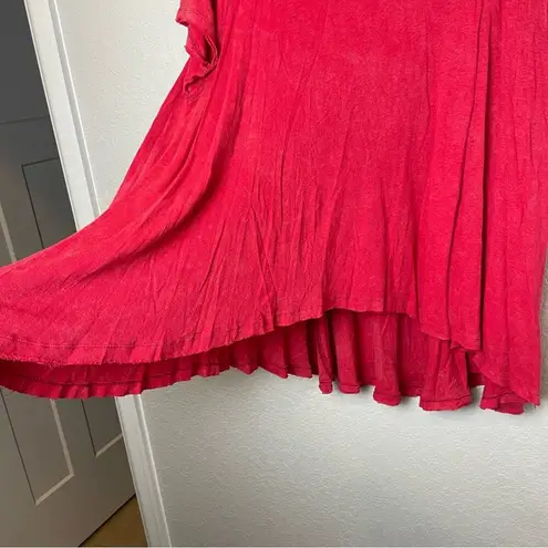 We The Free  FREE PEOPLE Flowy Crewneck Red Top Size XS