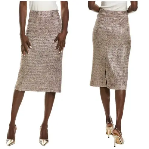 St. John ππ Pencil Skirt ~ Metallic Lilac Multi-Color 6 NWOT