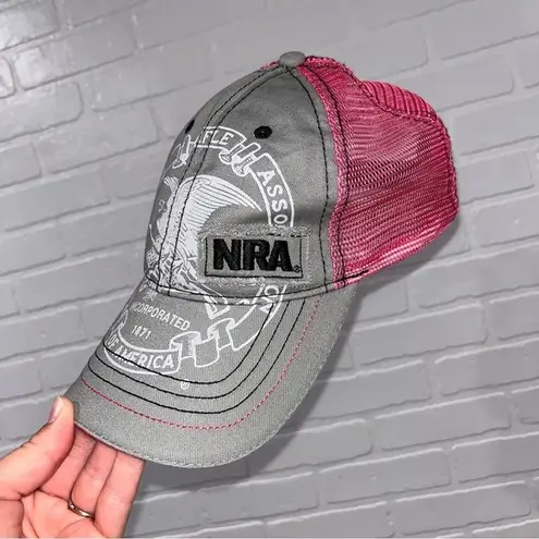 NWOT NRA Officially Licensed Cap, Baseball Hat with Logo, One Size HTF Pink