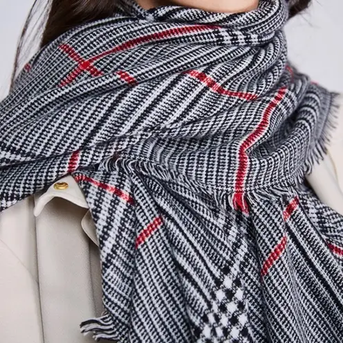 Houndstooth Plaid Blanket Scarf Wrap Alabama New