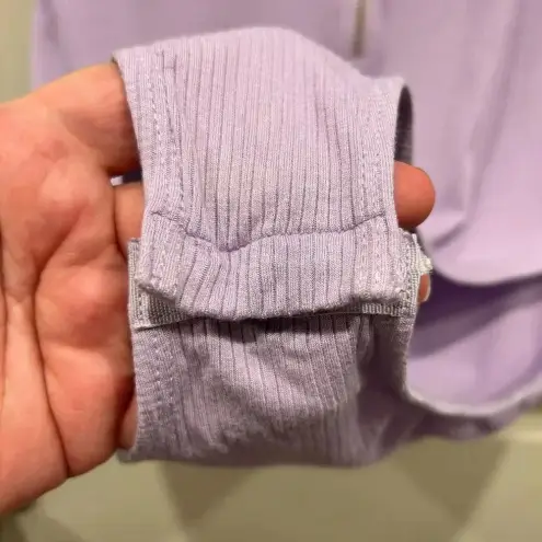 SheIn  Lavender Purple Zip Up Bodysuit size 8/10‎