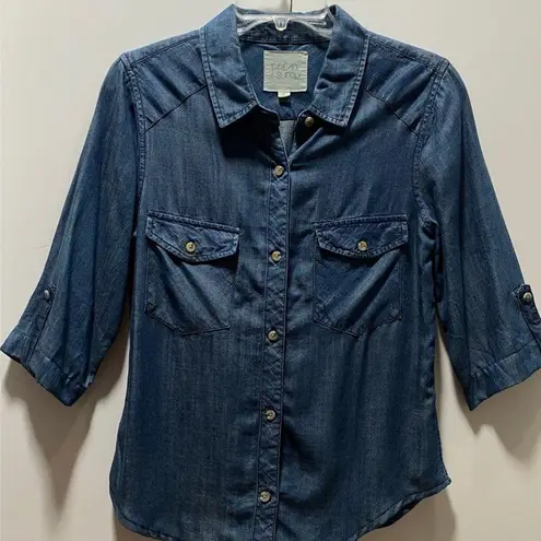 Thread and Supply  - Button Up Jean Shirt