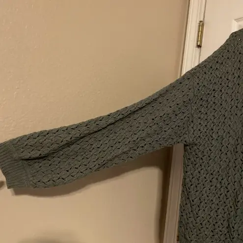 Margeaux and Ellie Green Open Knit Button Up Cardigan Size 2X Coquette Whimsy