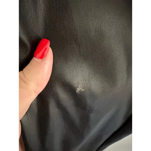 We Wore What Stiletto Vegan Leather Pants With Ankle Zip In Black Size 25