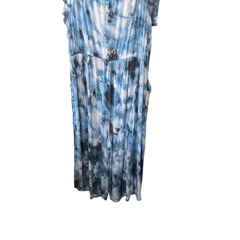 Torrid  Tie Dye Blue Super Soft Culotte Jumpsuit Women's 3X 22/24