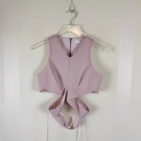 Nicholas Vintage Ponti Wrap Band Crop Top