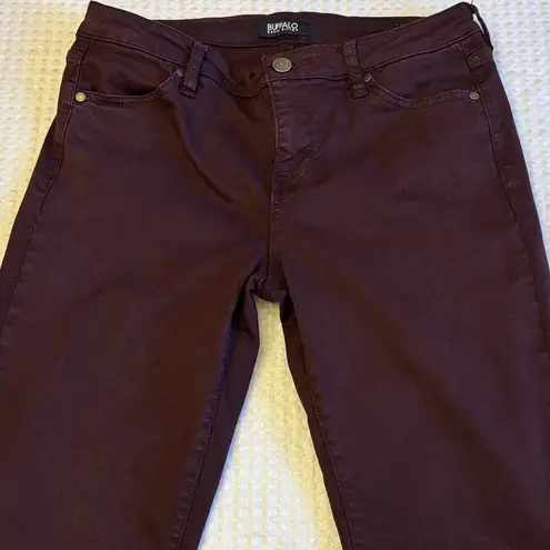 Buffalo David Bitton VALE Women's Size 6 Dark Burgundy Oxblood Skinny Jeans