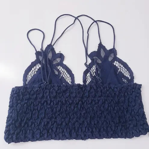 Free People  Adella Blue Lace Bralette