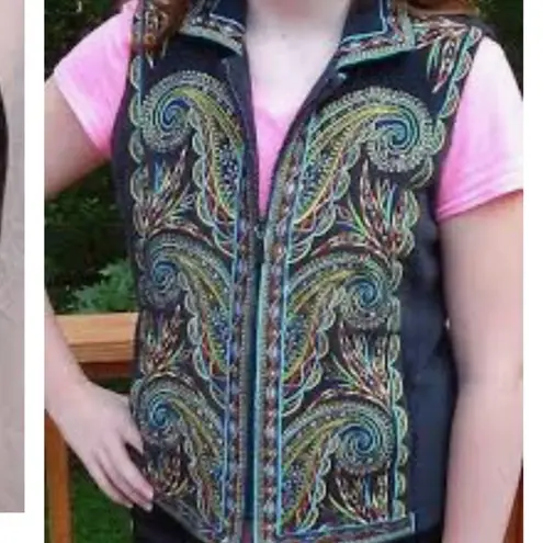 Bob Mackie Wearable Art Embroidered Fleece…