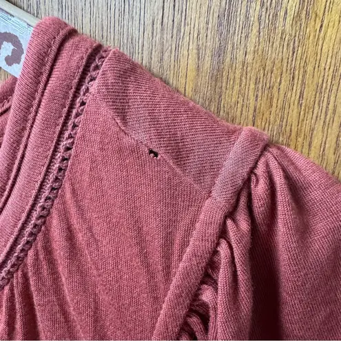 NEW FatFace Tie Neck Suki Jersey Short Sleeve Maxi Dress Mid Orange 8 NWT READ