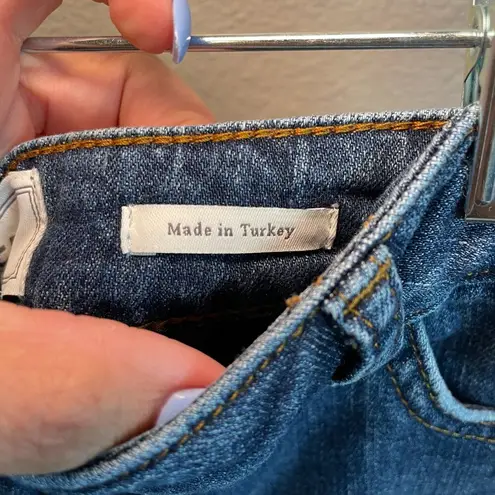 Women’s Fat Face Denim Mini Skirt Size 12 With Pockets Excellent Condition Y2K Blue