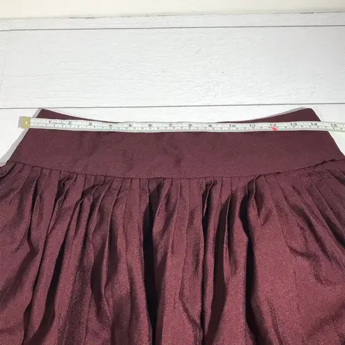 New York & Co. Maroon and Red Skirt Size 2