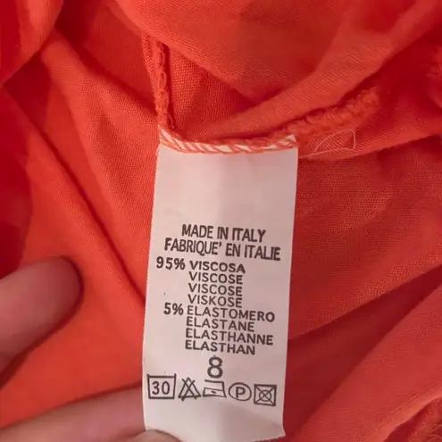 Vintage Y2K 2000s Deadstock Coral Italian Halter top Orange