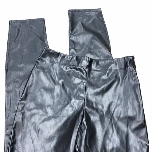 Suzanne Betro black faux leather pants size medium new with tags