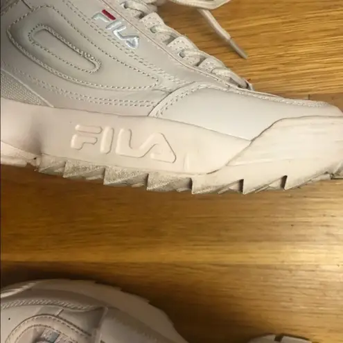 FILA  Disruptor 2 Premium in a Light Pink 8