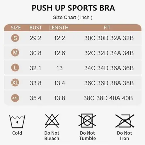 Women’s Medium Support Push Up Cut Out Crop Top Sports Bra, Size Small White