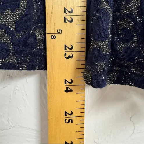 Eva Franco Blue Floral Brocade Peplum Top Women’s S Anthro Y2K Preppy Twee