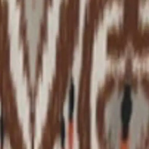 Magic BROWN MULTICOLOR IKAT DESIGN BOHO MAXI DRESS MEDIUM