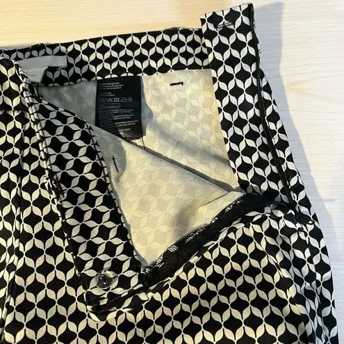 H&M Womens Super Stretch Geometric Slacks NWT 6 Preppy Business Casual