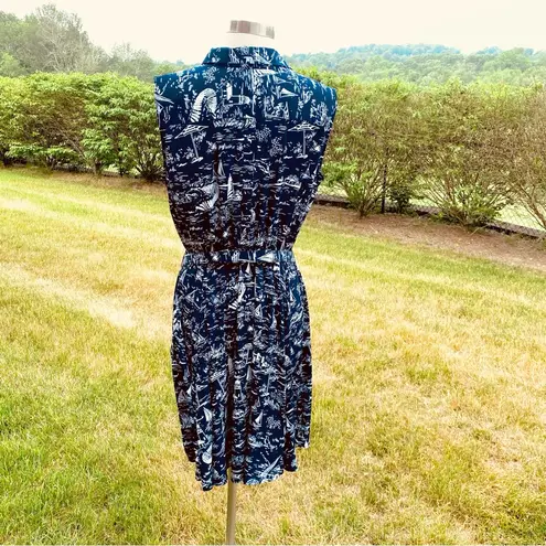 Charter Club Women's Ocean Drift Printed A Line Dress Size 14 Petite