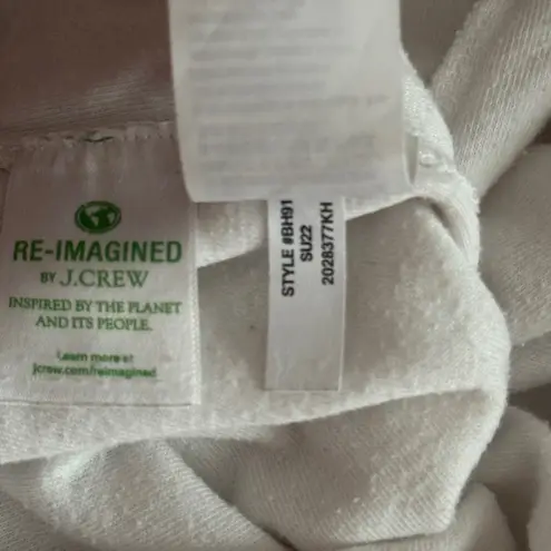 J.Crew  Shorts Terry Cloth Loungewear Relaxation Beach‎ Sleep White Size Medium