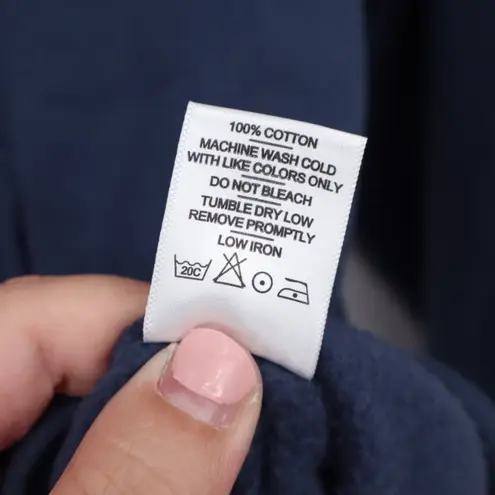 American Giant Women's Midweight Full Zip Spell Bound Made In USA Size M Blue Size M