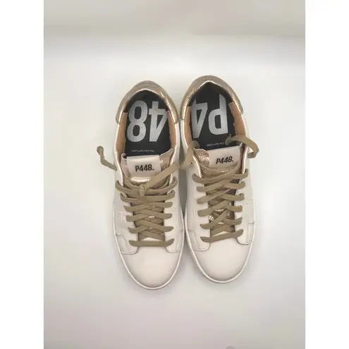 P448 gold and white classic platform Thea Wilder Sneaker size 41 / US 10.5 W