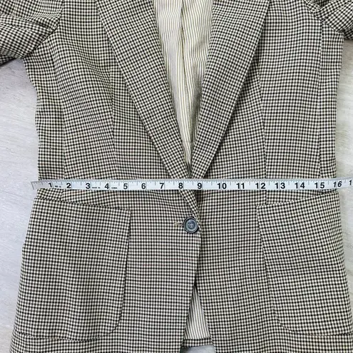 ZARA  Houndstooth Single Breasted Blazer