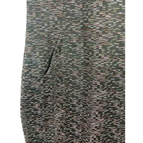 MM.LaFleur Stretch Bodycon Purple Tweed Cap Sleeve V-neck Dress Size 8