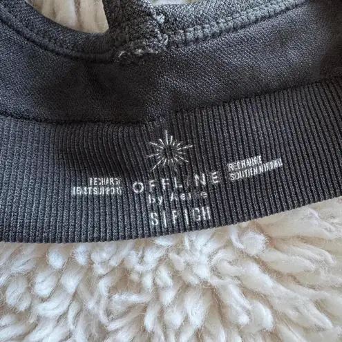 OFFLINE by Aerie Gray Sports Bra
