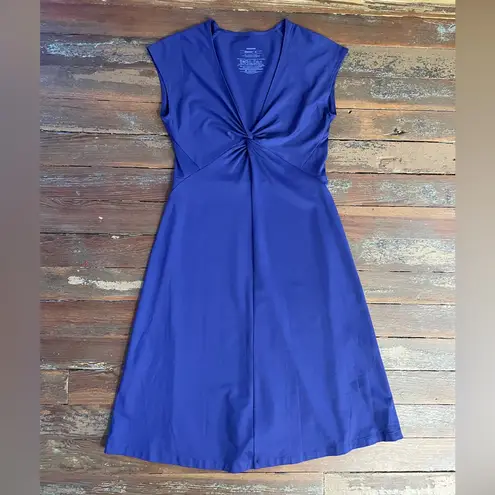 Patagonia  Bandha Dress Cap Sleeve Twist Bodice Royal Blue Gorpcore - Sz M 💚🎀