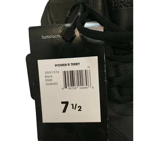 NWT Brahma For Her Terry Women's 7.5 Black Leather Athletic Type Safety Sneakers