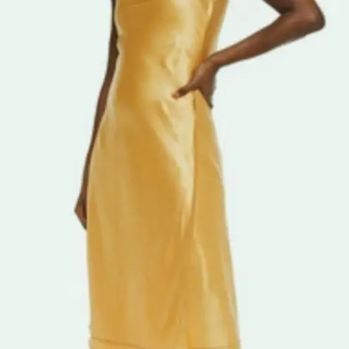 Acne Studios Satin slip dress Gold US 10