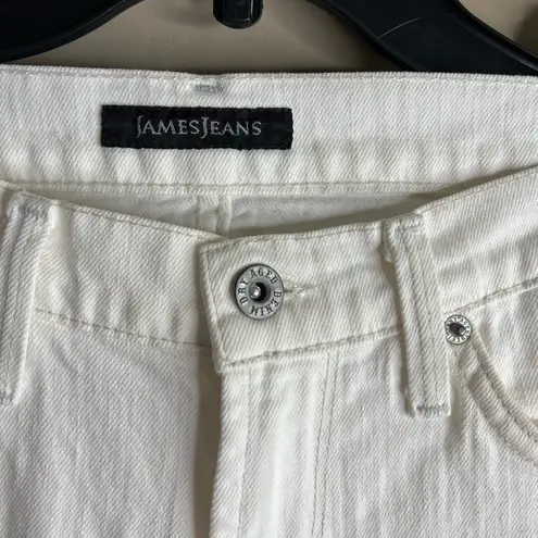 James Jeans white pearl straight leg jeans size 28