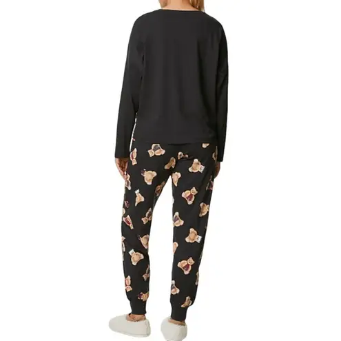 Spencer Bear Family Christmas Pyjama Set Womens Small Gray