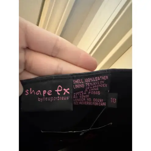 New! Black Leather Halter Lace Up Back Mini Dress Shape FX Newport News, 10