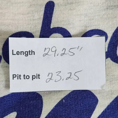 Touch Stadium Gray Ole Miss Rebels Oversized Pullover Tunic Size Large Blue