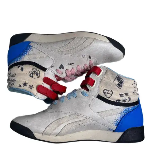 Reebok Freestyle High Harley Quinn DC Comics Sneaker Shoes Women’s Size 7.5