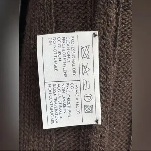 Salvatore Ferragamo Brown Wool Cashmere cárdigan medium