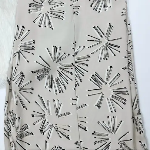 Akris Punto Women's Printed Sleeveless Shift Dress Cream Size 2