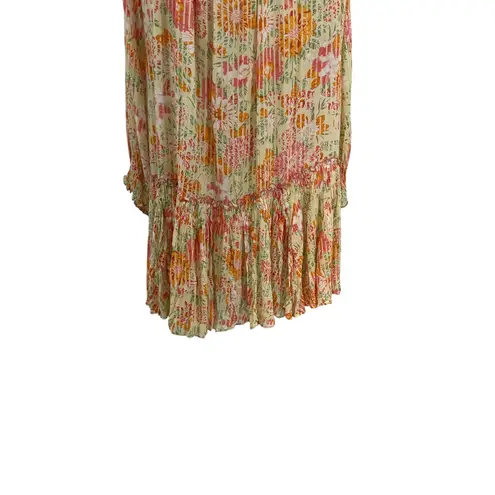 Poupette St Barth Tesorino Mini Dress Floral Print Yellow Marigold One Size Size undefined