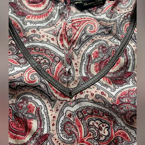 Massimo Dutti 100% Silk Pink Paisley Feminine Sleeveless Dress Floral Luxury