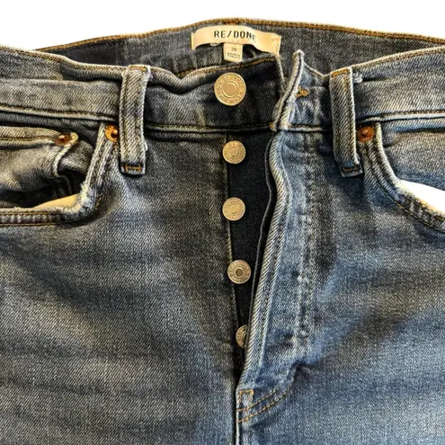 RE/DONE - 90’s High Rise Ankle Crop in Dusk Destroy color Women’s Size 28 - Image 6