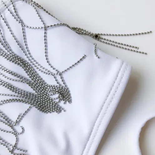 Boutique 1641 Ciara fringe cheeky bikini set NWOT